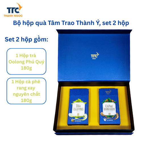 Bộ hộp quà Tâm Trao Thành Ý, set 2 hộp