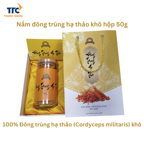 Nếm Đông trùng hạ thảo khô hộp 50g