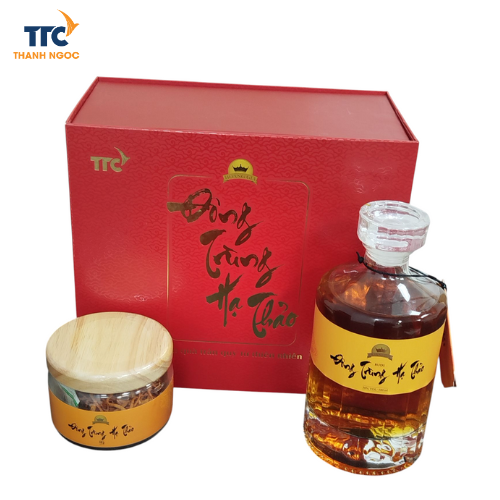 Combo Rượu - Nấm Đông Trùng Hạ Thảo