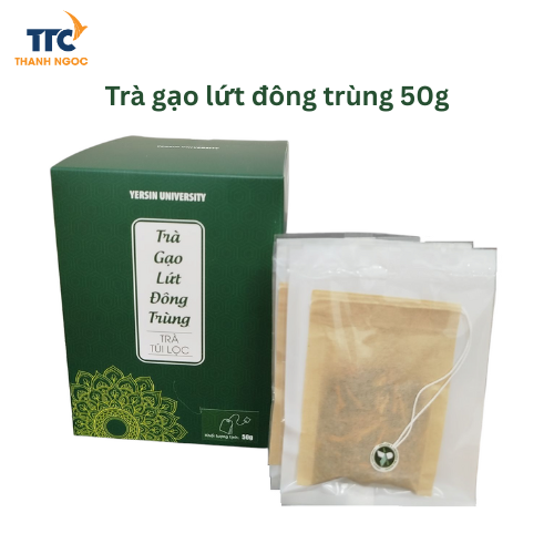 Trà gạo lứt đông trùng 50g